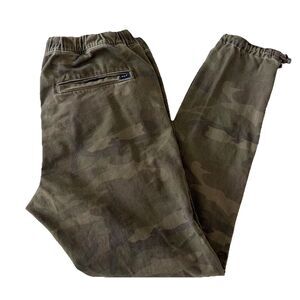 Abercrombie & Fitch Camo Joggers Mens M Drawstring Y2K Army Pants 32x29 GUC Vtg